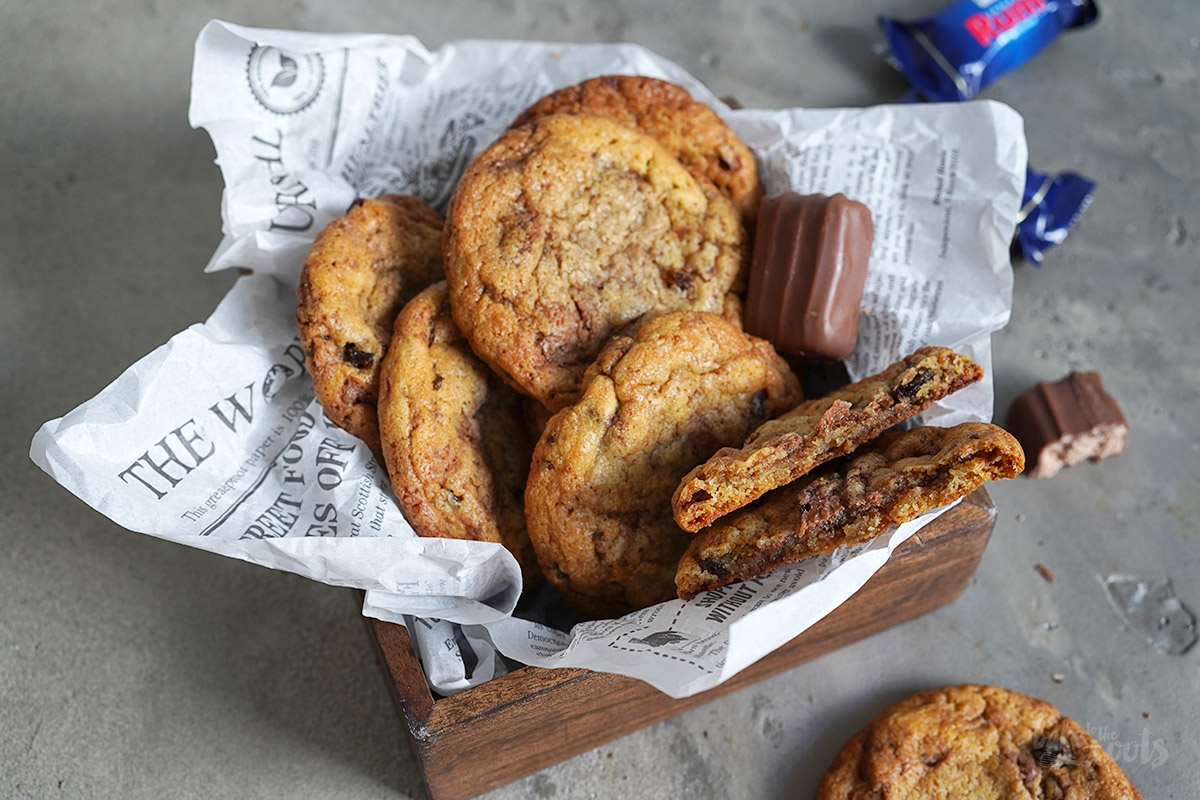 Ritter Sport Rum Rosinen Cookies | Bake to the roots