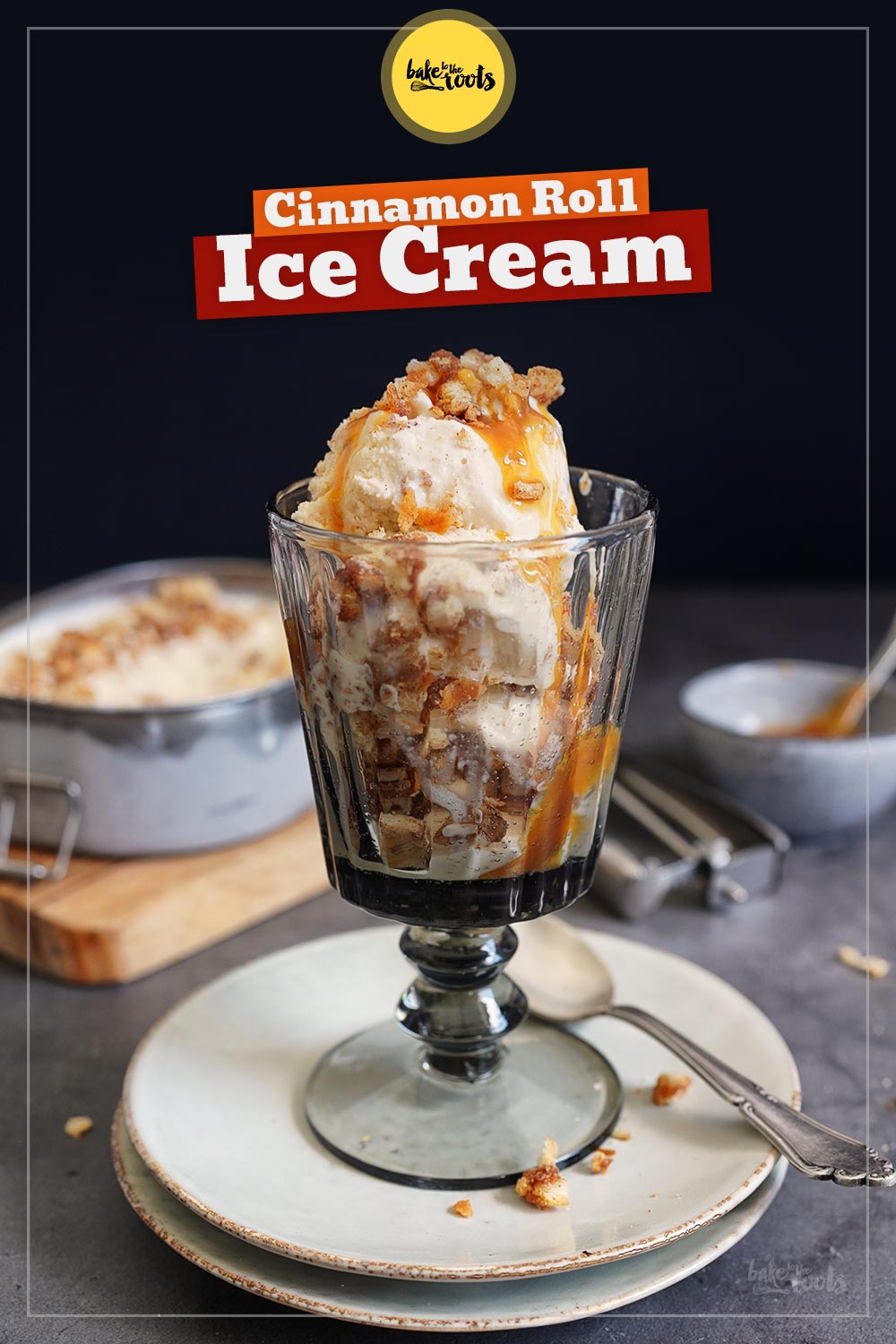 Franzbrötchen (Cinnamon Roll) Ice Cream | Bake to the roots