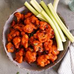 Buffalo Cauliflower with Ranch Dip | Bake to the roots