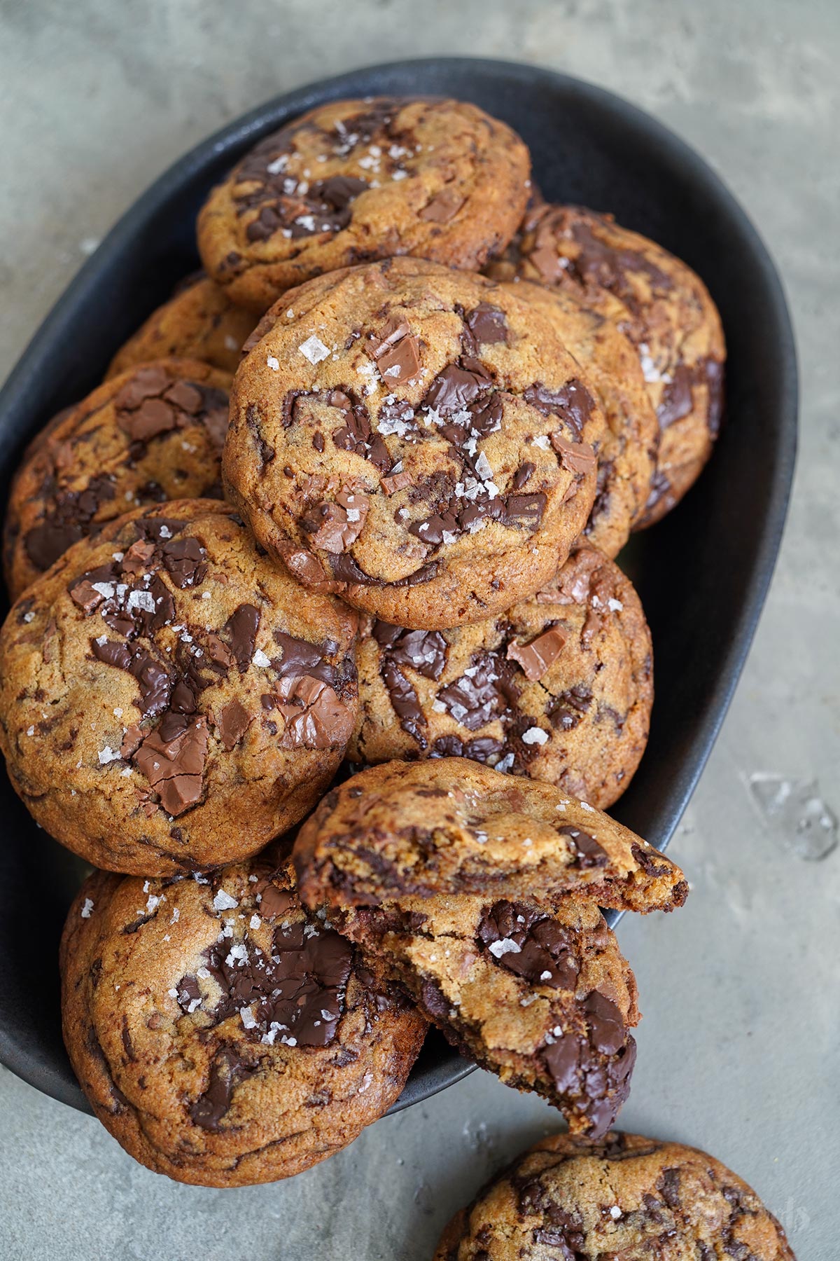 Double Chocolate Chip Cookies | Bake to the roots