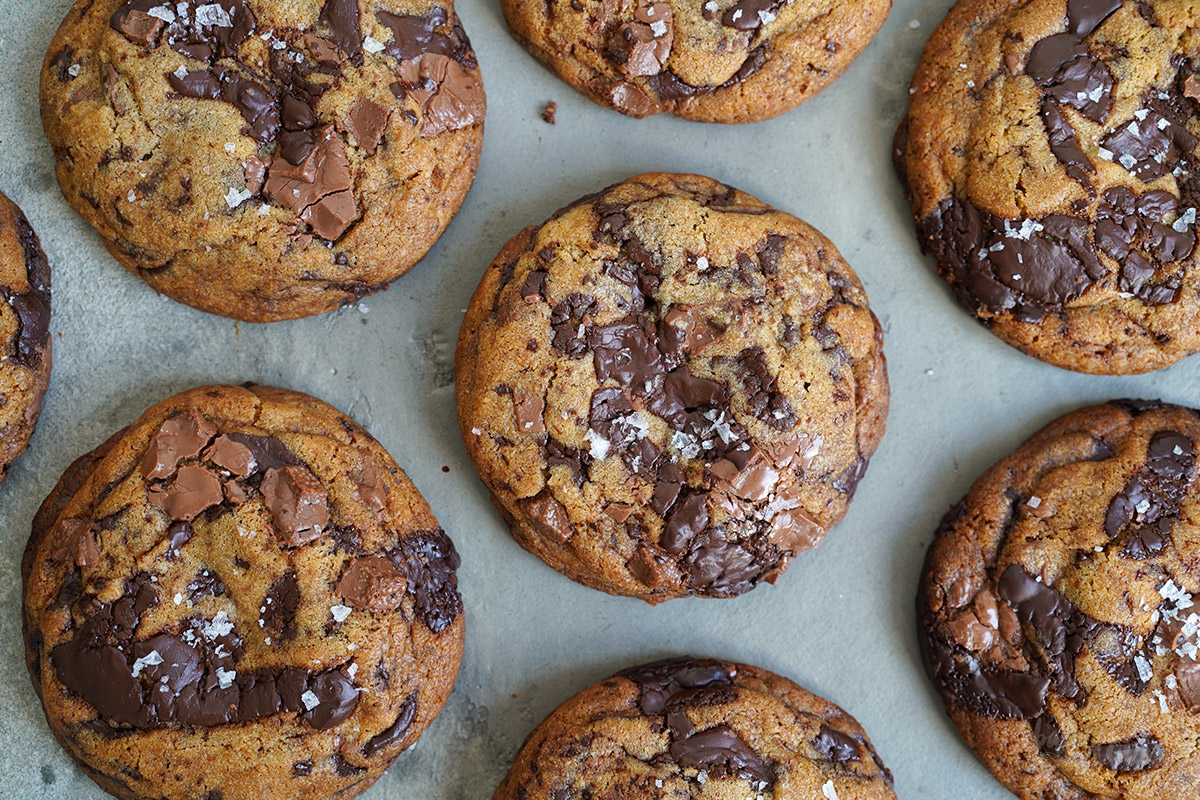 Double Chocolate Chip Cookies | Bake to the roots
