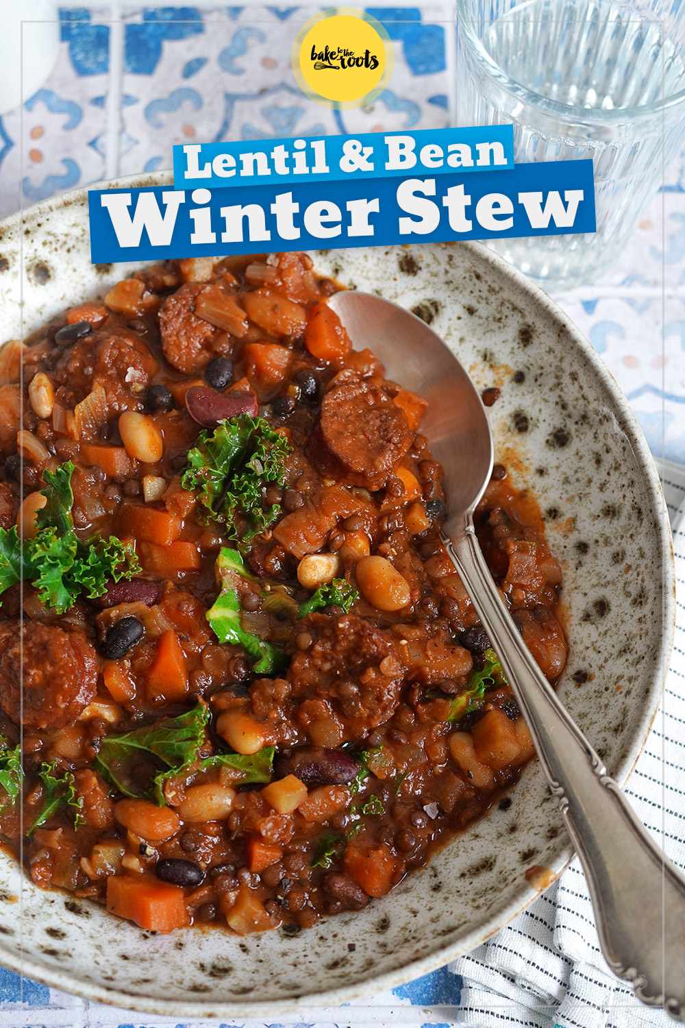 Stew with Beans, Lentils & Knackwurst | Bake to the roots