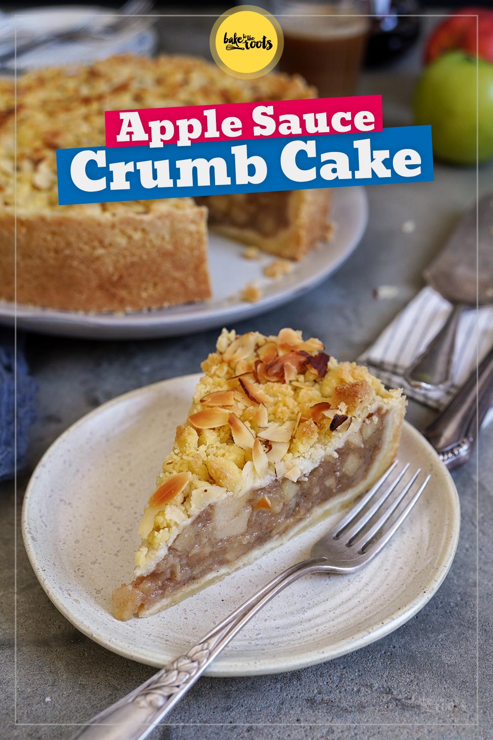 Apple Sauce Crumb Cake | Bake to the roots