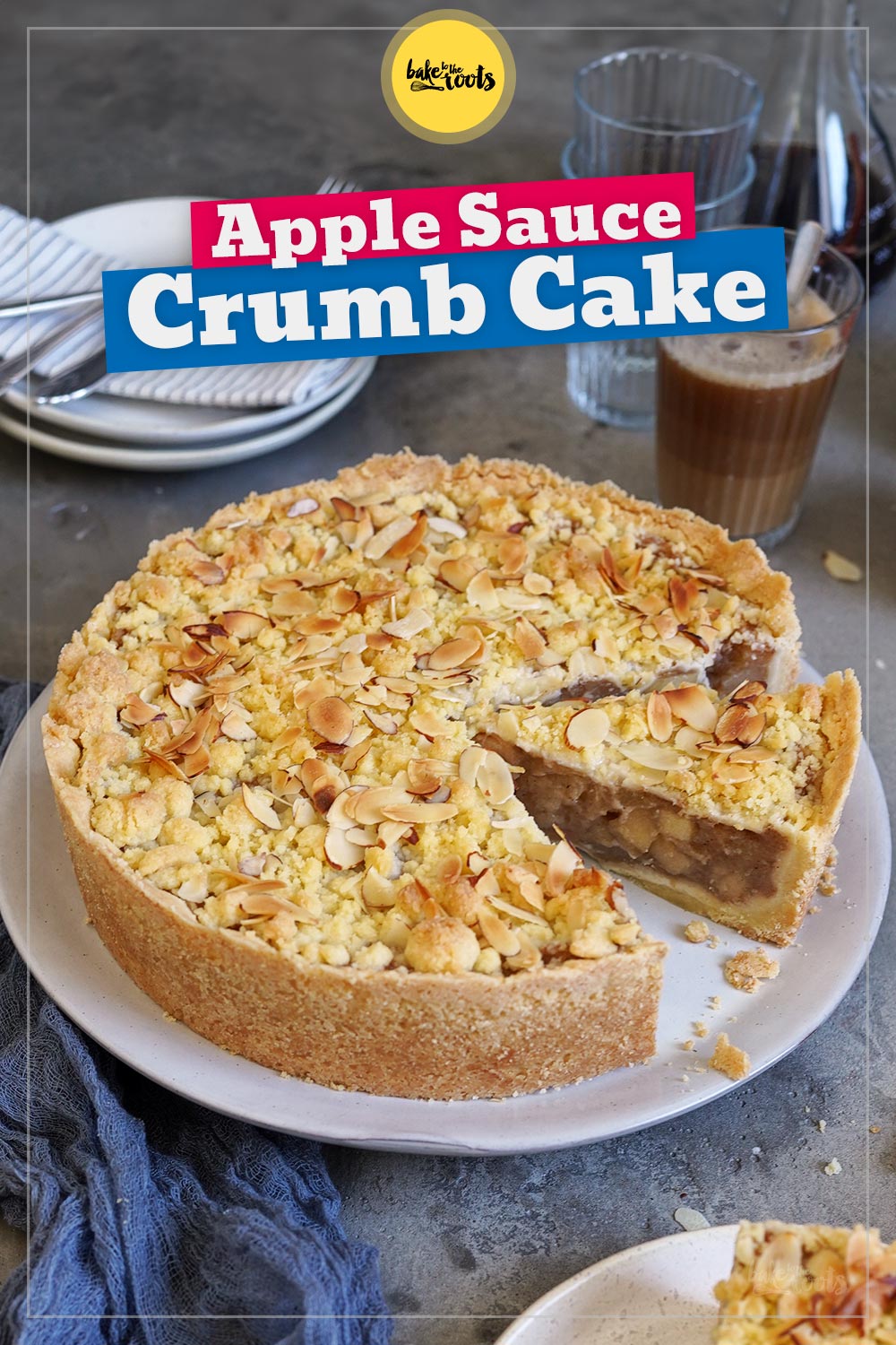 Apple Sauce Crumb Cake | Bake to the roots