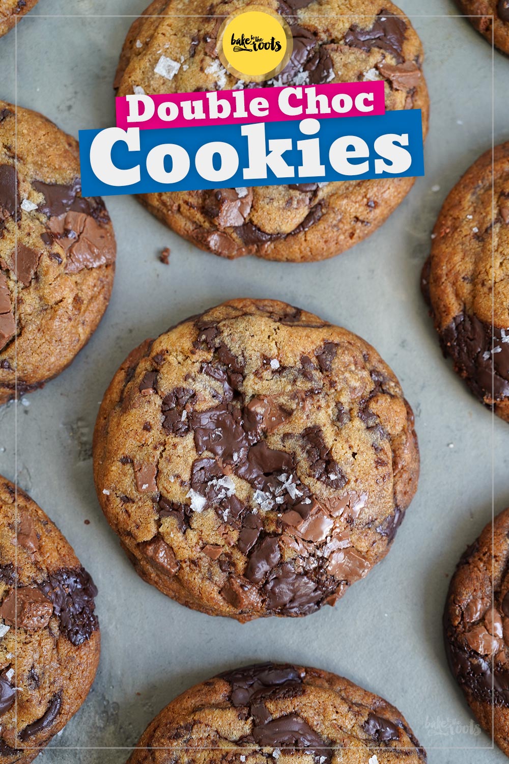 Double Chocolate Chip Cookies | Bake to the roots