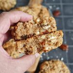 (NY Style) Pumpkin Pie Spice Pecan White Chocolate Cookies | Bake to the roots