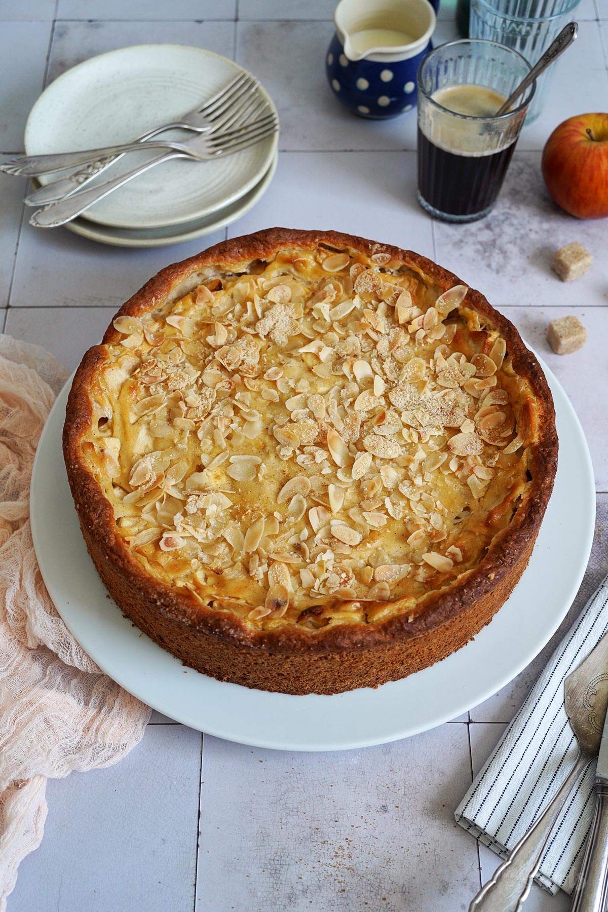 Einfacher Apfelkuchen mit Quark-Öl-Teig | Bake to the roots