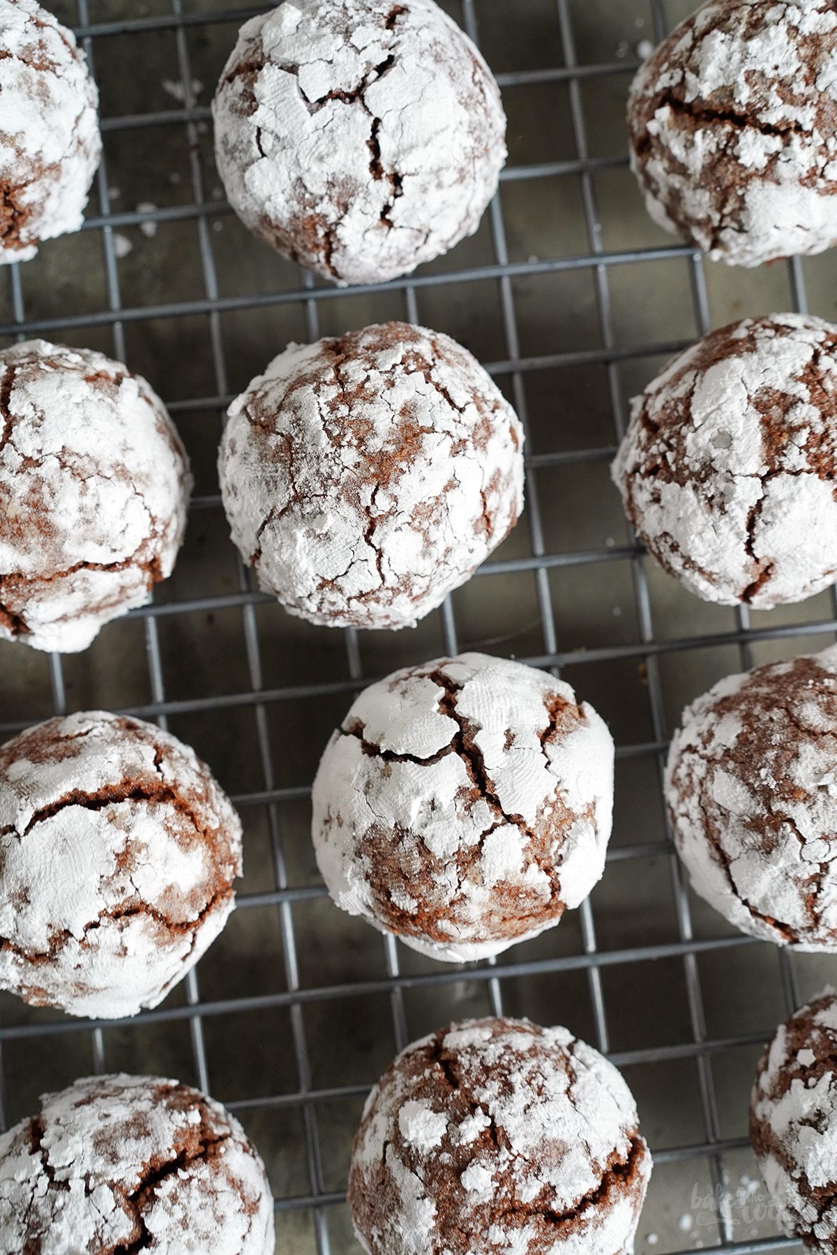 Chocolate Amarettini Cookies | Bake to the roots