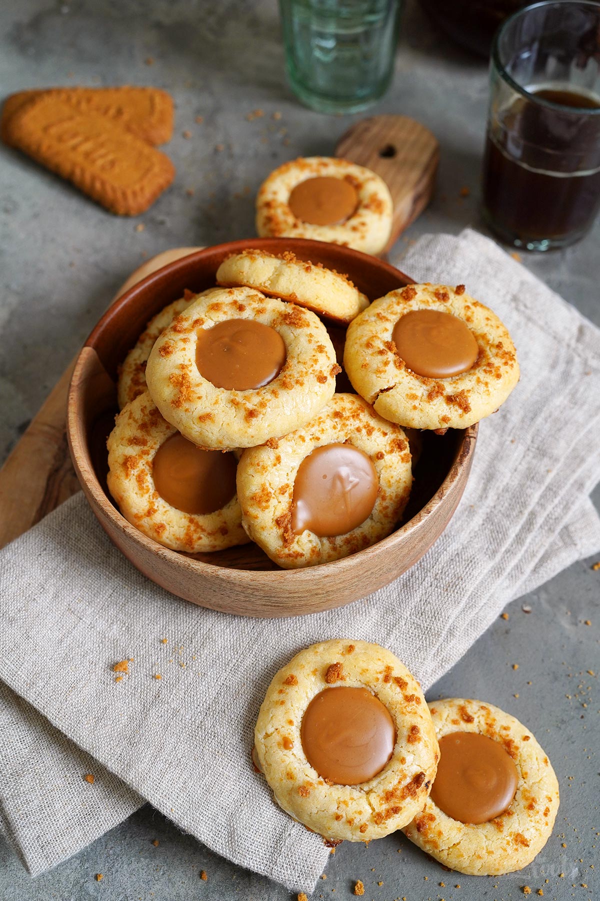 Einfache Biscoff Engelsaugen | Bake to the roots