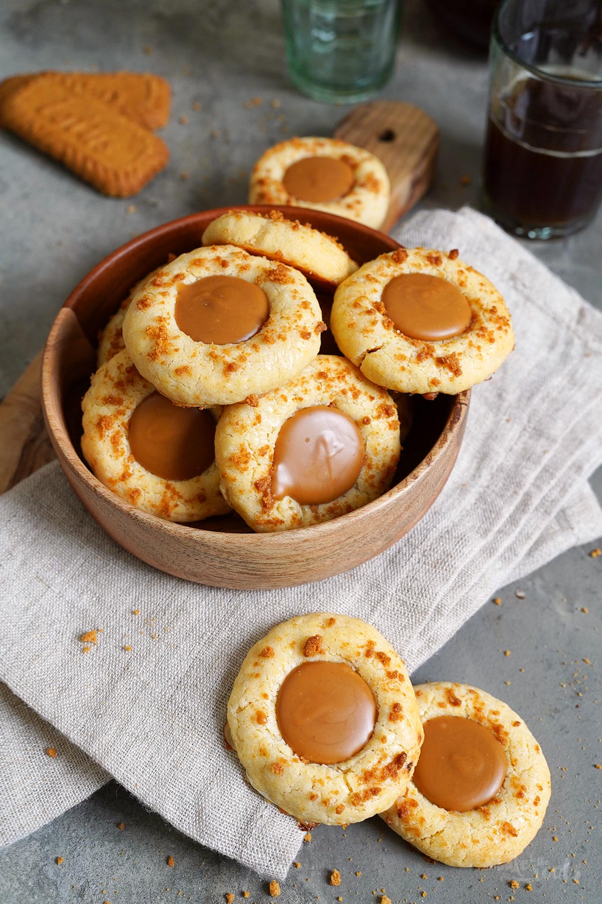 Einfache Biscoff Engelsaugen | Bake to the roots