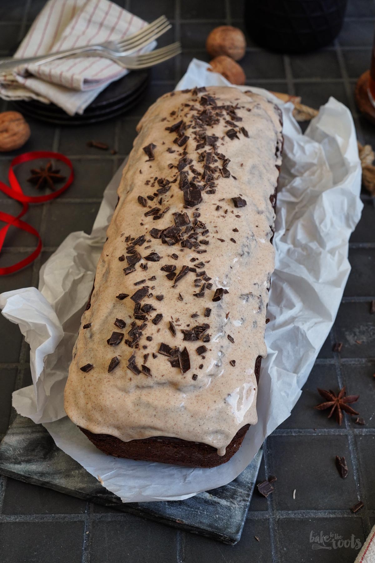 Gewürzkuchen mit Zimtglasur | Bake to the roots