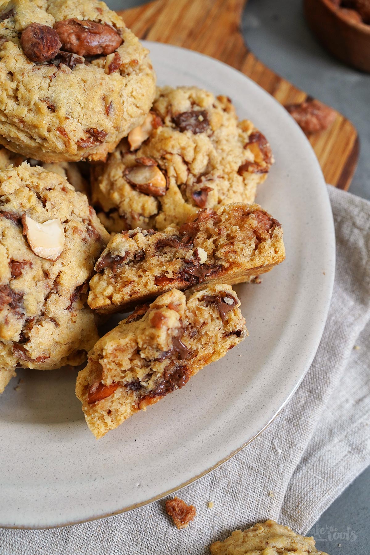 Gebrannte Mandeln & Nougat Löffelkekse | Bake to the roots