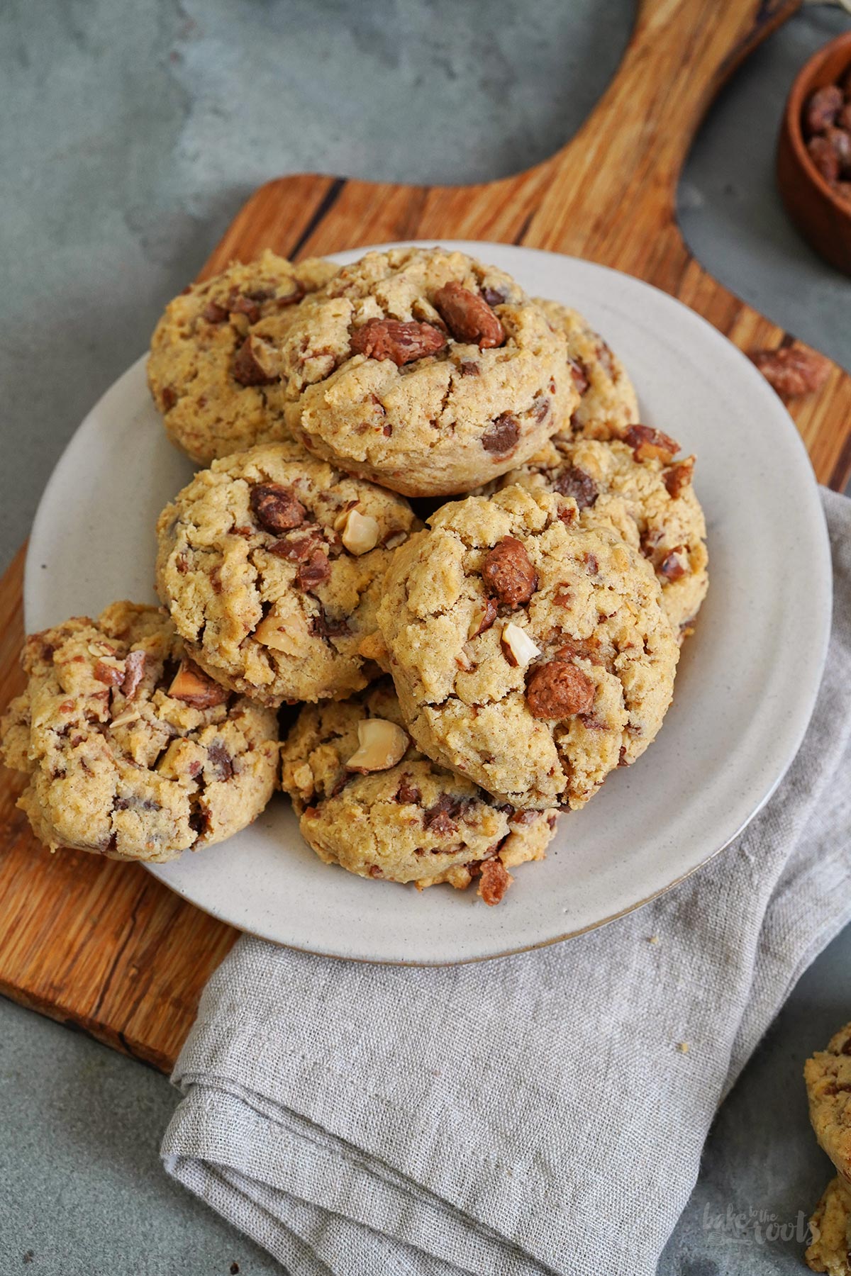 Gebrannte Mandeln & Nougat Löffelkekse | Bake to the roots