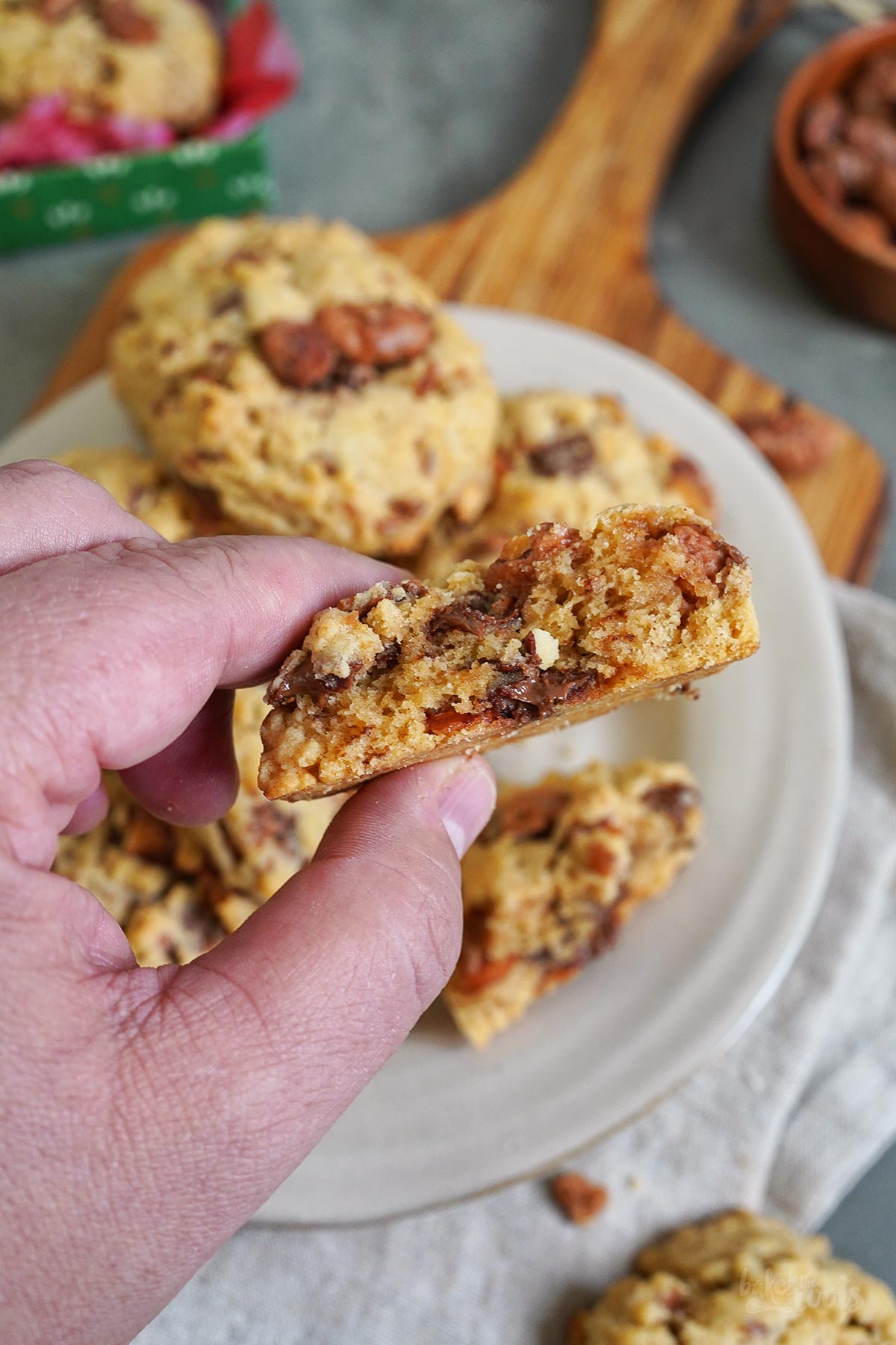 Gebrannte Mandeln & Nougat Löffelkekse | Bake to the roots