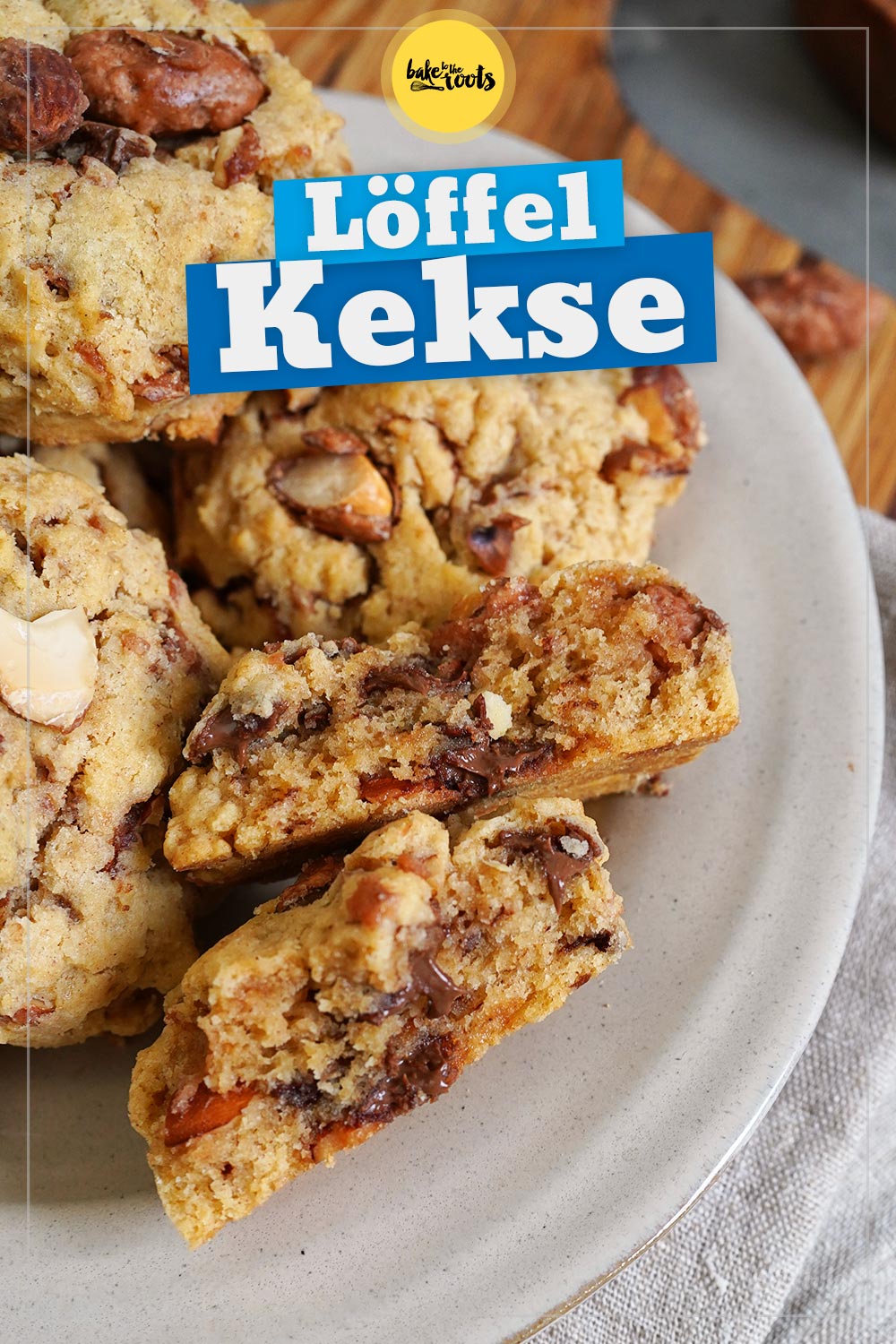 Gebrannte Mandeln & Nougat Löffelkekse | Bake to the roots