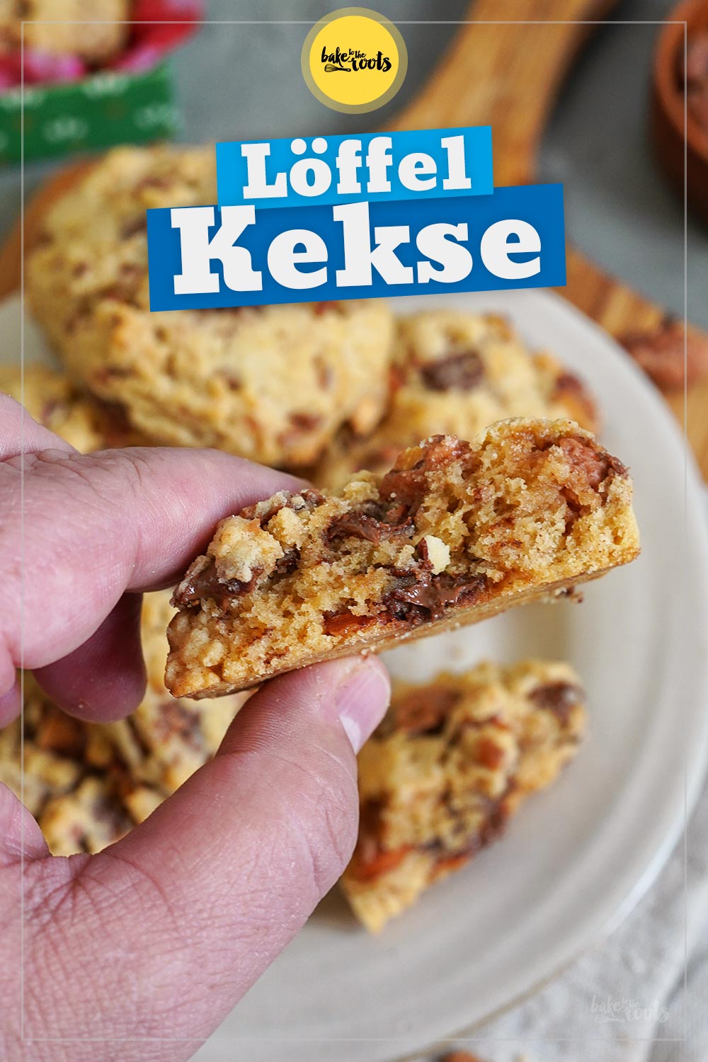 Gebrannte Mandeln & Nougat Löffelkekse | Bake to the roots