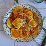 Ravioli alla Vodka mit Spinat | Bake to the roots