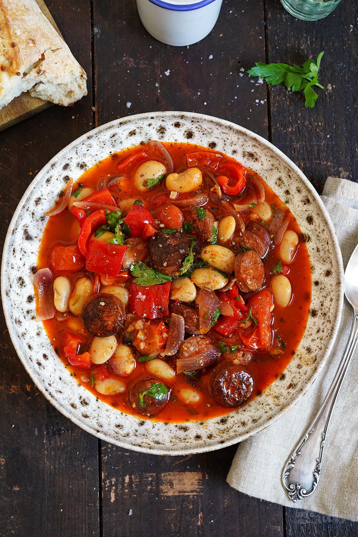 Suppe mit Chorizo & weißen Riesenbohnen | Bake to the roots