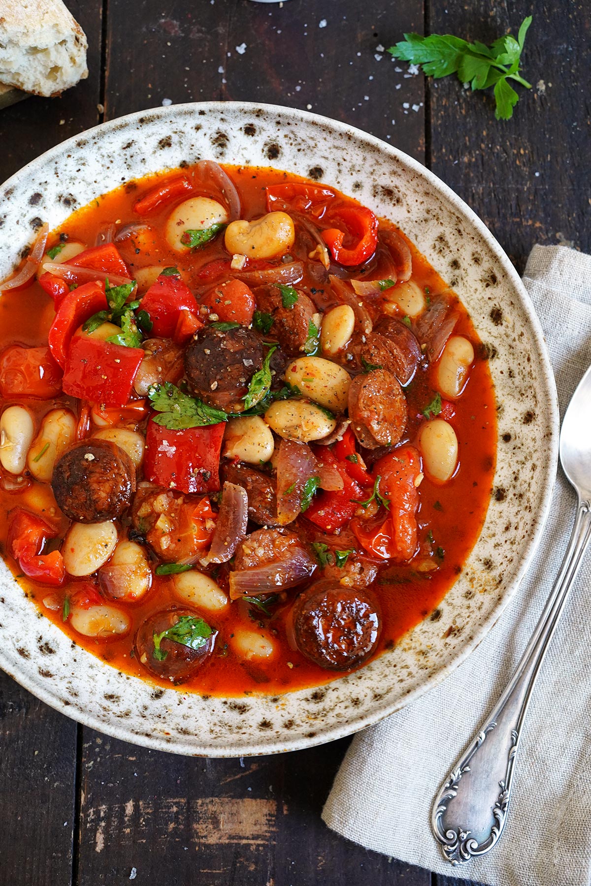 Suppe mit Chorizo & weißen Riesenbohnen | Bake to the roots
