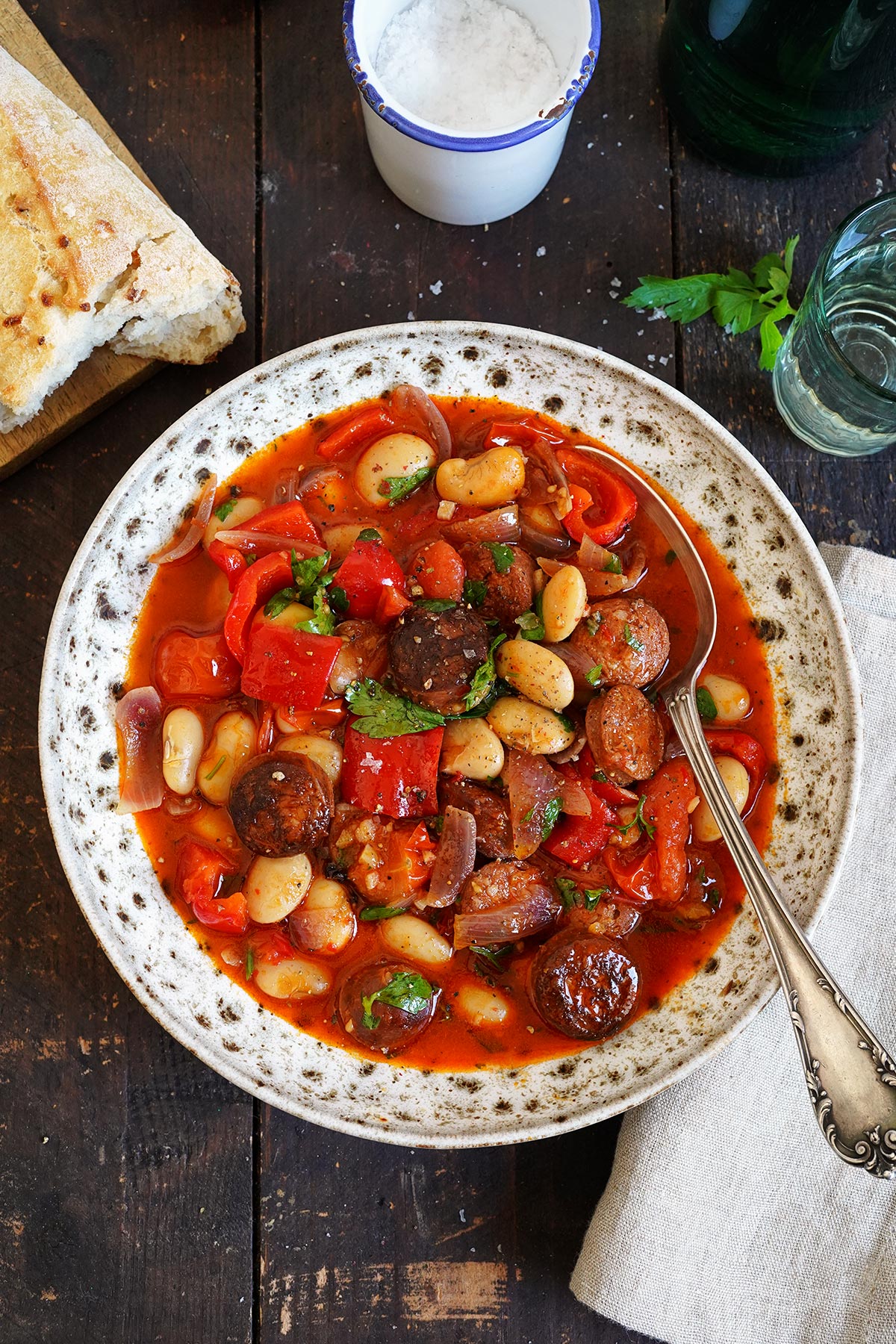 Suppe mit Chorizo & weißen Riesenbohnen | Bake to the roots