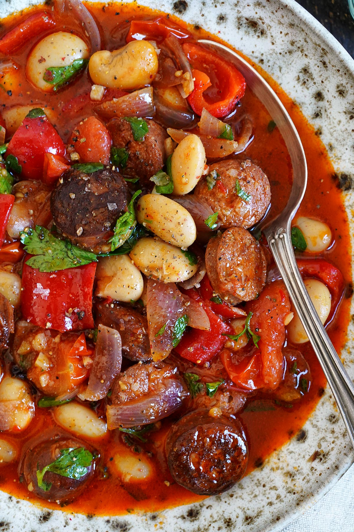 Suppe mit Chorizo & weißen Riesenbohnen | Bake to the roots