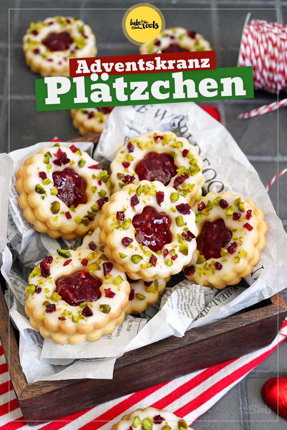 Einfache Adventskranz Cookies | Bake to the roots