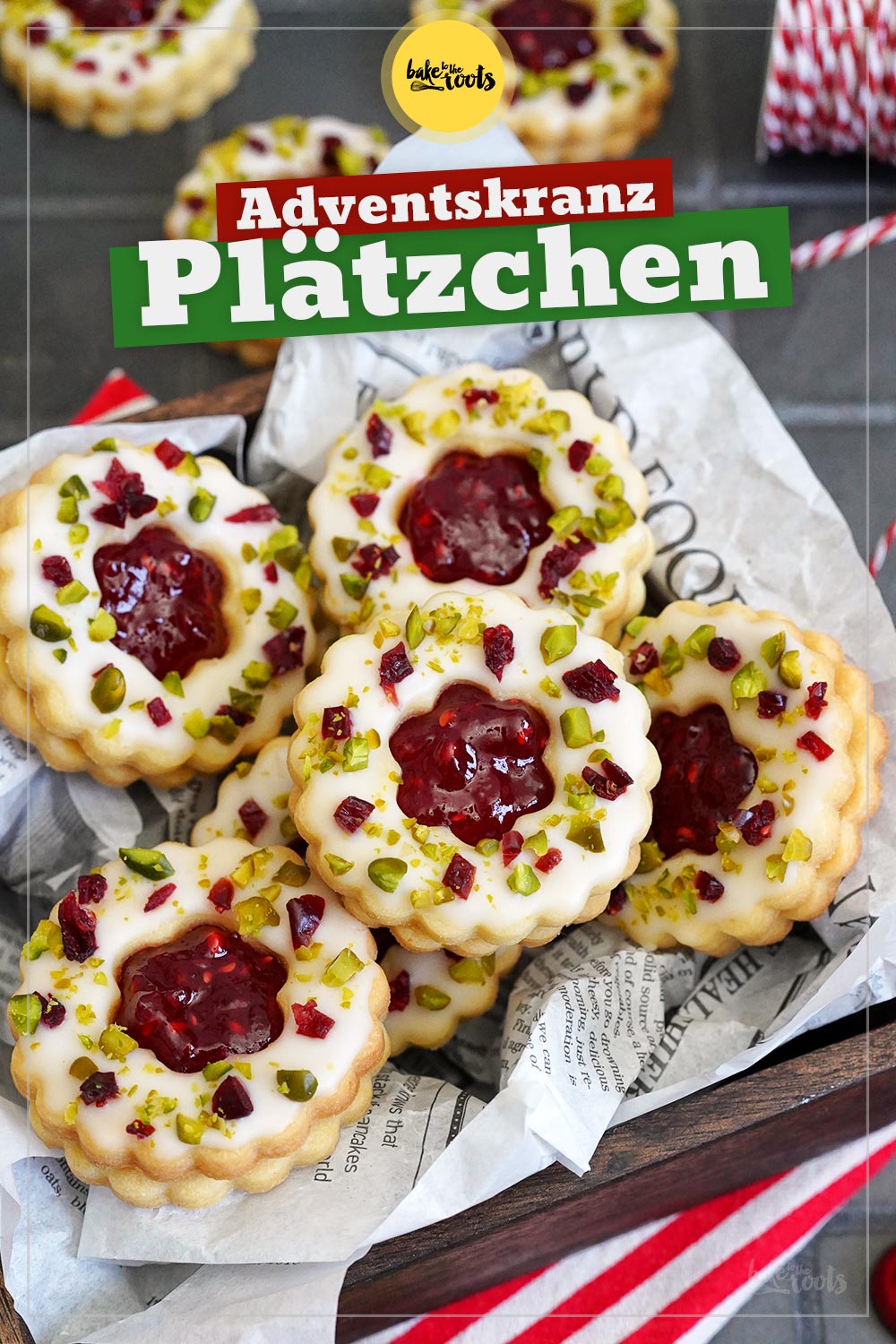 Einfache Adventskranz Cookies | Bake to the roots