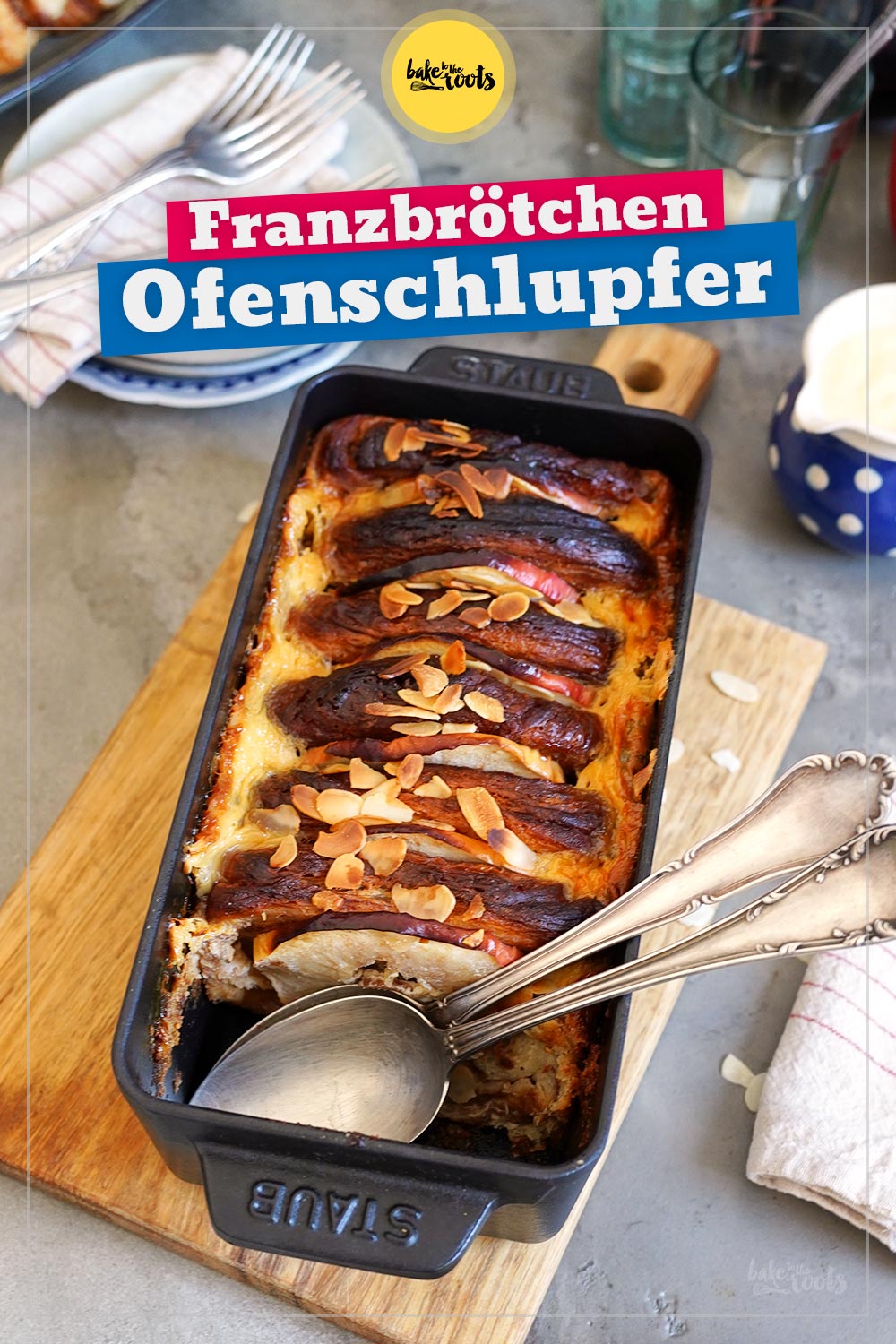 Franzbrötchen Ofenschlupfer (mit Äpfeln) | Bake to the roots