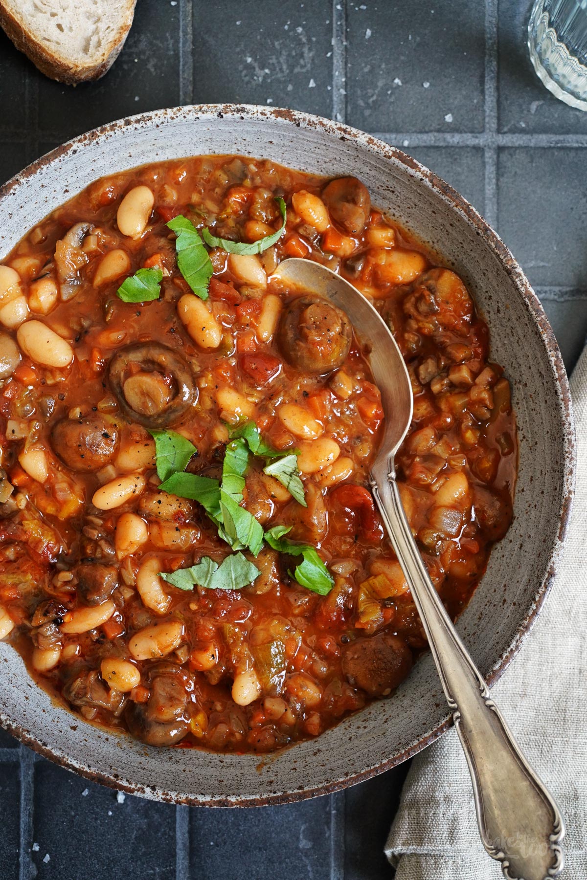 Eintopf mit Pilzen & Bohnen (vegan) | Bake to the roots