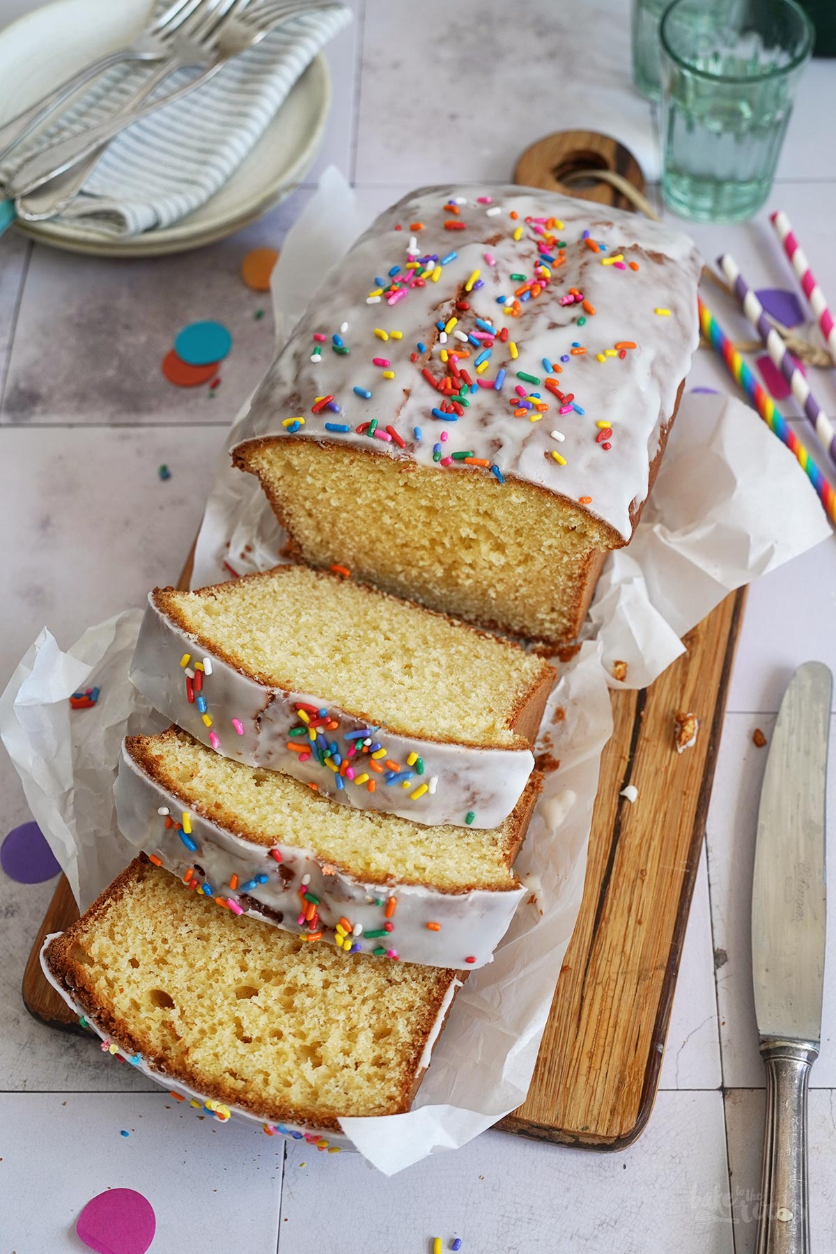 Limonade Kastenkuchen | Bake to the roots