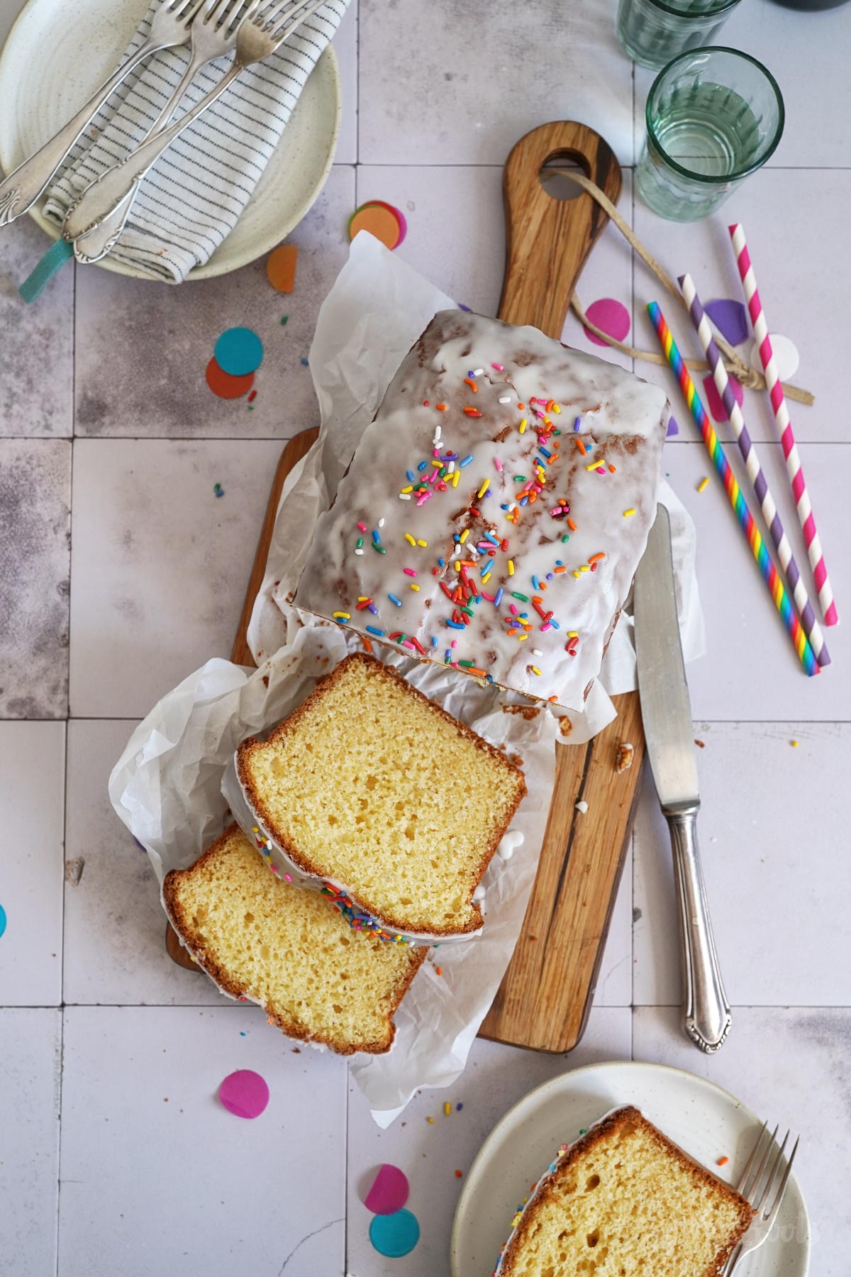 Limonade Kastenkuchen | Bake to the roots