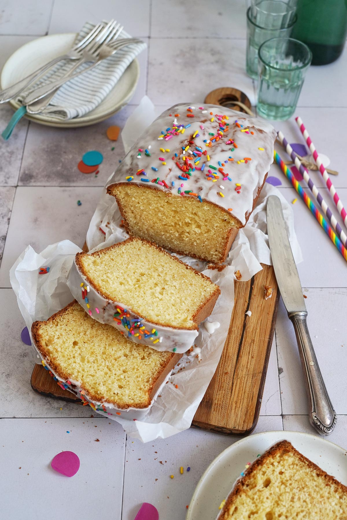 Limonade Kastenkuchen | Bake to the roots