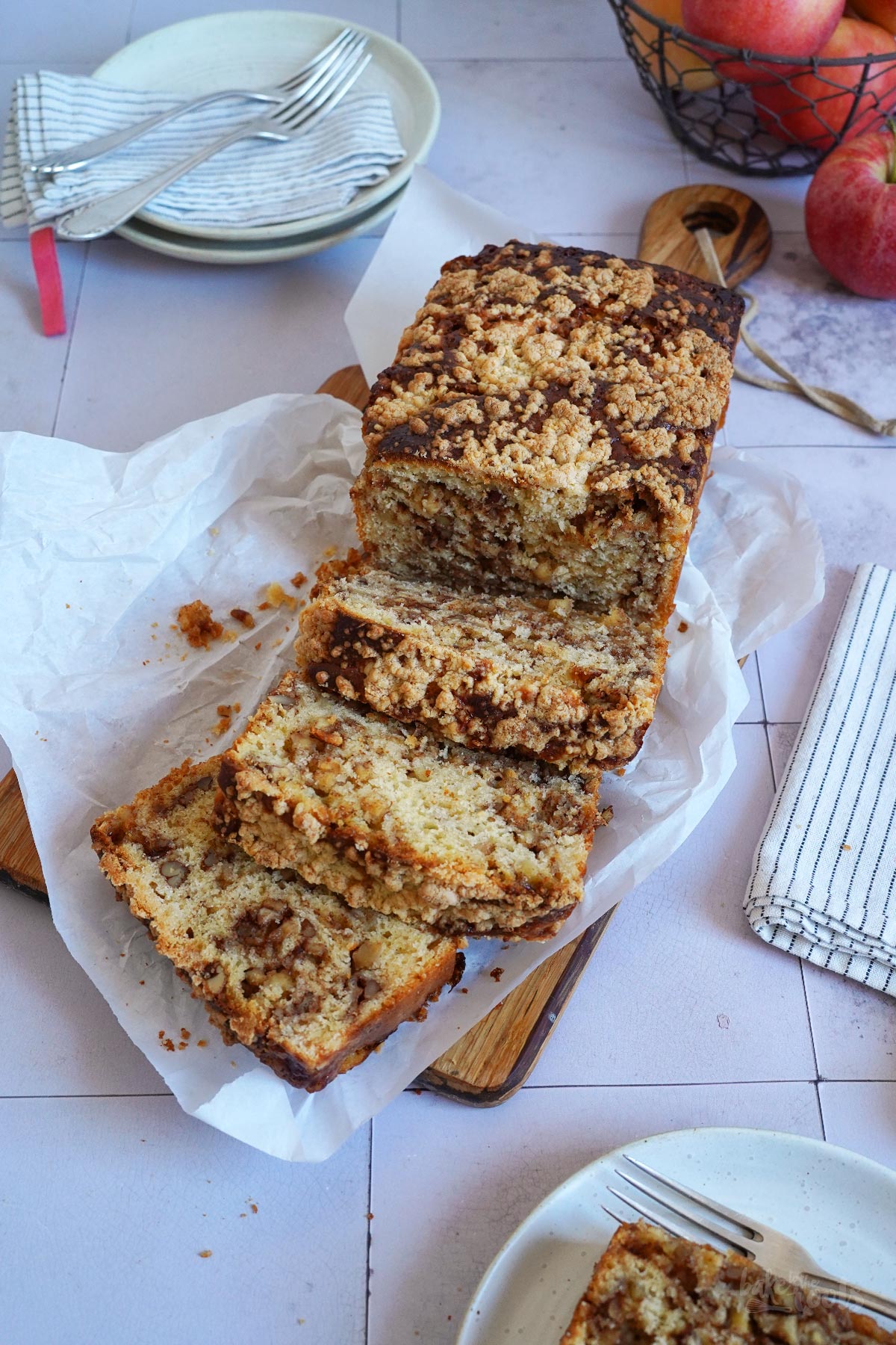 Apple Pecan Swirl Bread | Bake to the roots