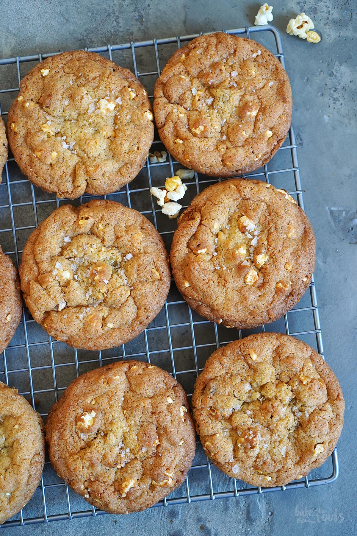 Sweet'n'Salty Popcorn Cookies | Bake to the roots