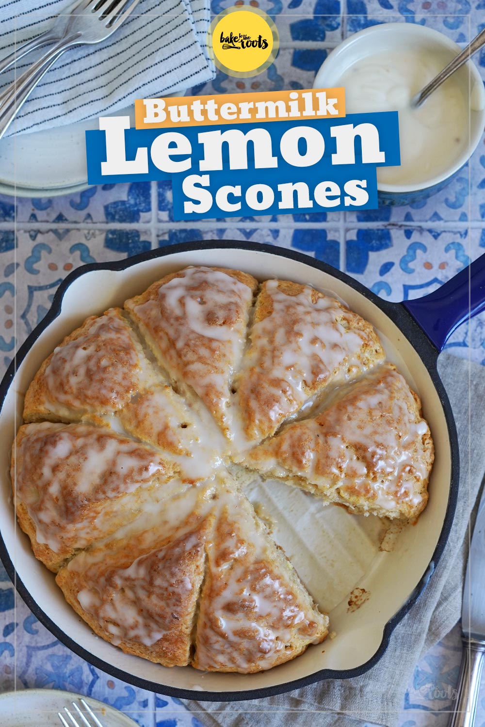 Lemon Buttermilk Scones | Bake to the roots