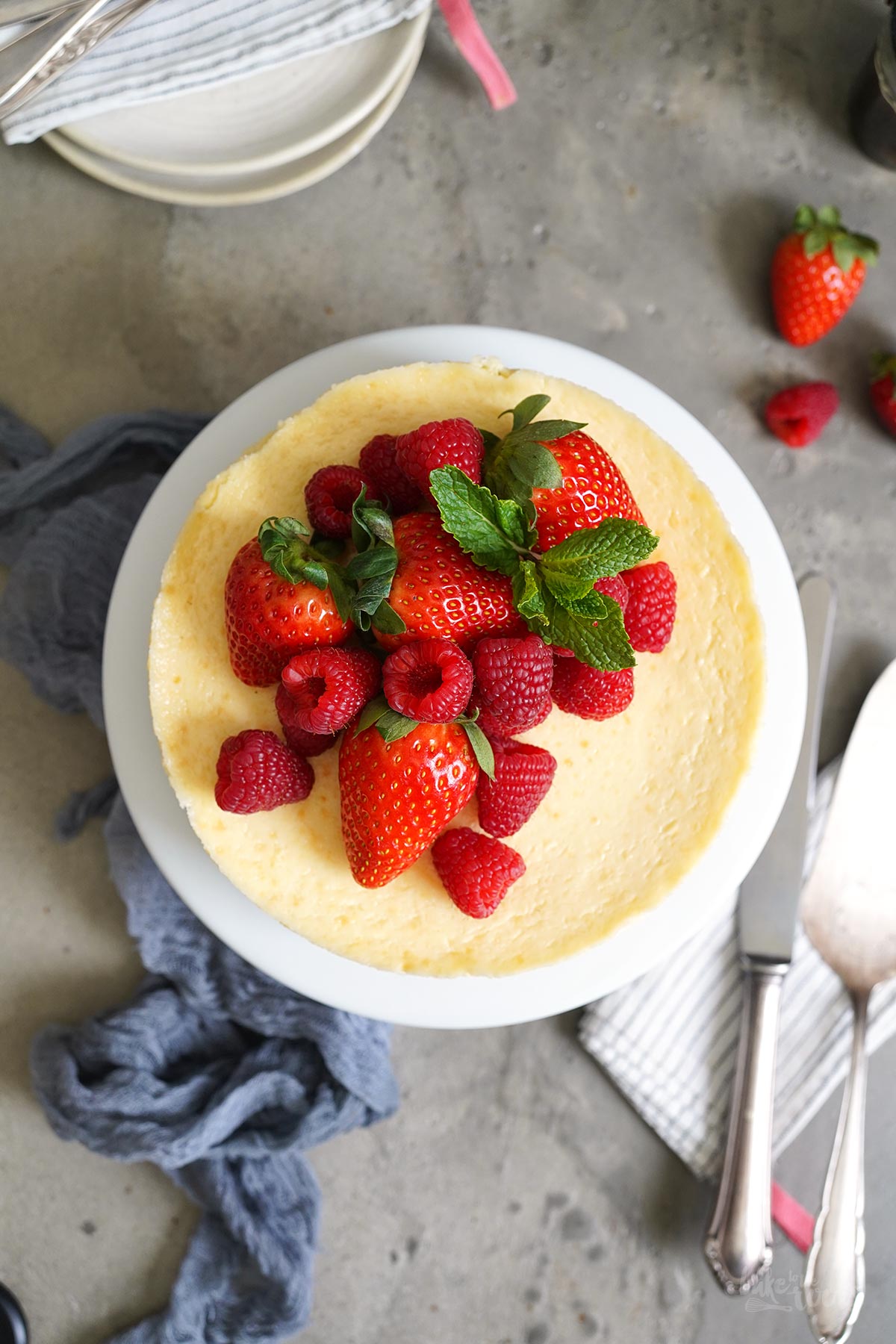 Einfacher Air Fryer Cheesecake | Bake to the roots
