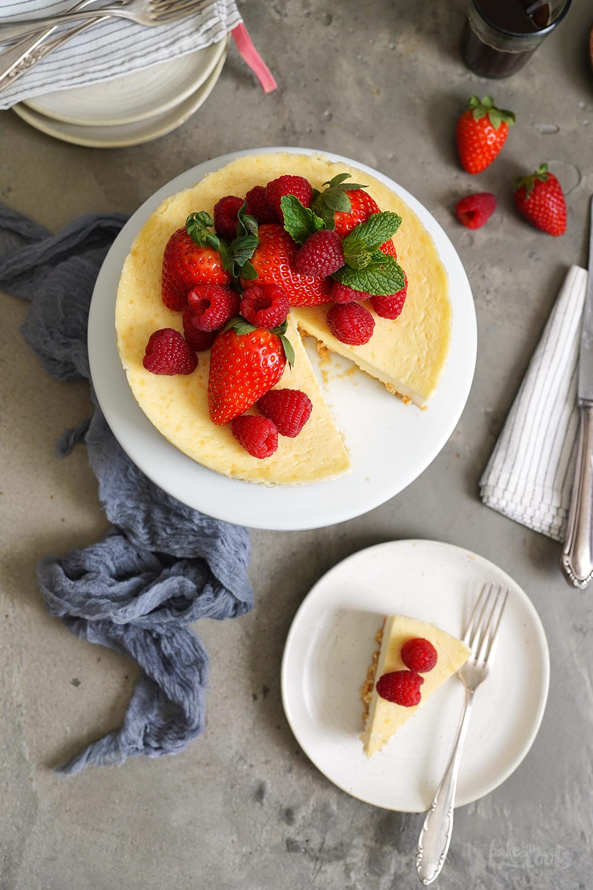 Einfacher Air Fryer Cheesecake | Bake to the roots