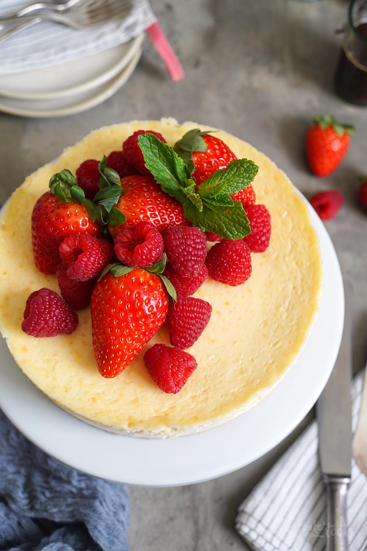 Einfacher Air Fryer Cheesecake | Bake to the roots