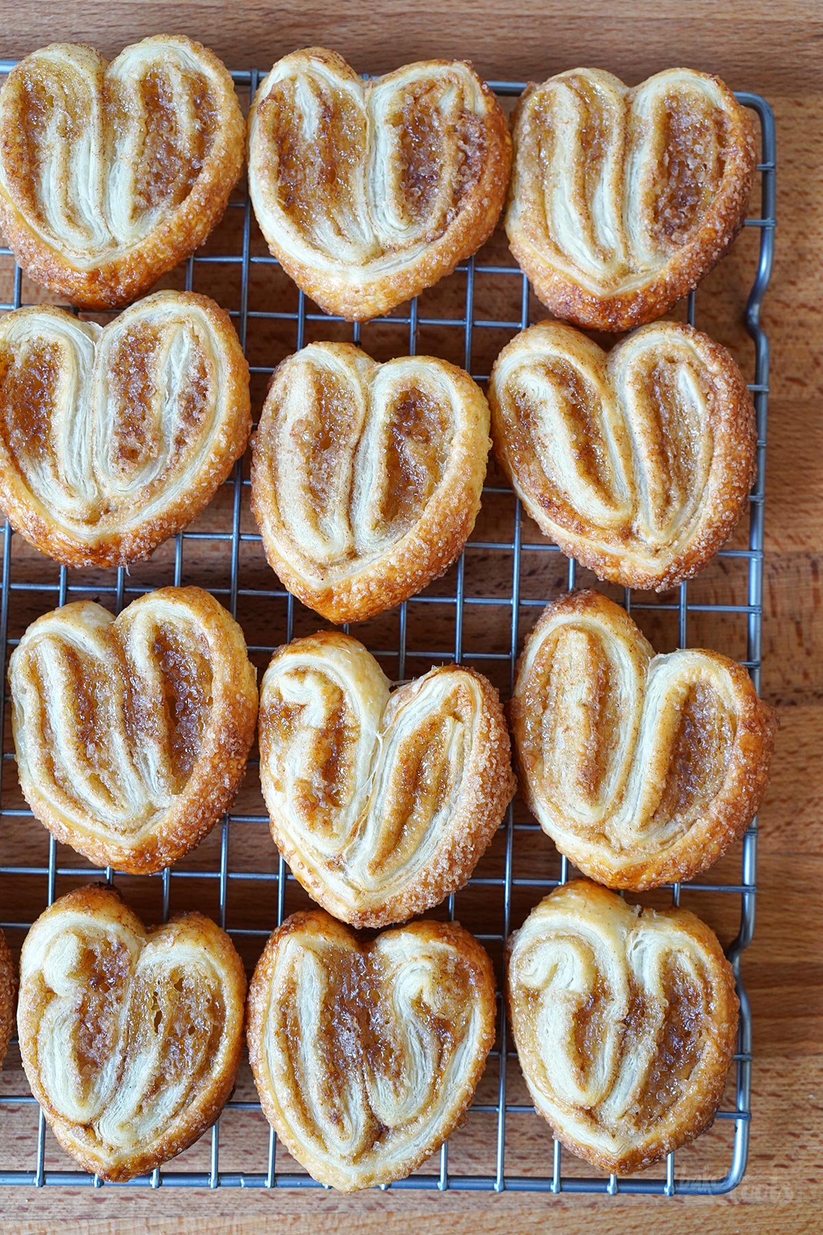 Blätterteig Herzen (Herzige Schweineohren) | Bake to the roots