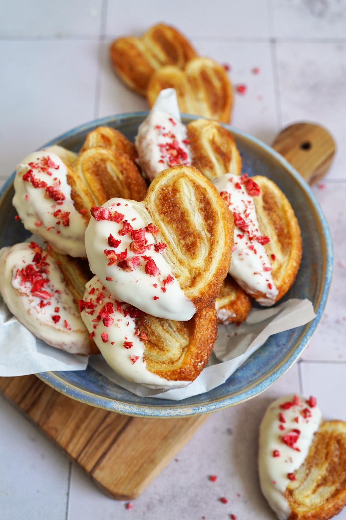 Blätterteig Herzen (Herzige Schweineohren) | Bake to the roots