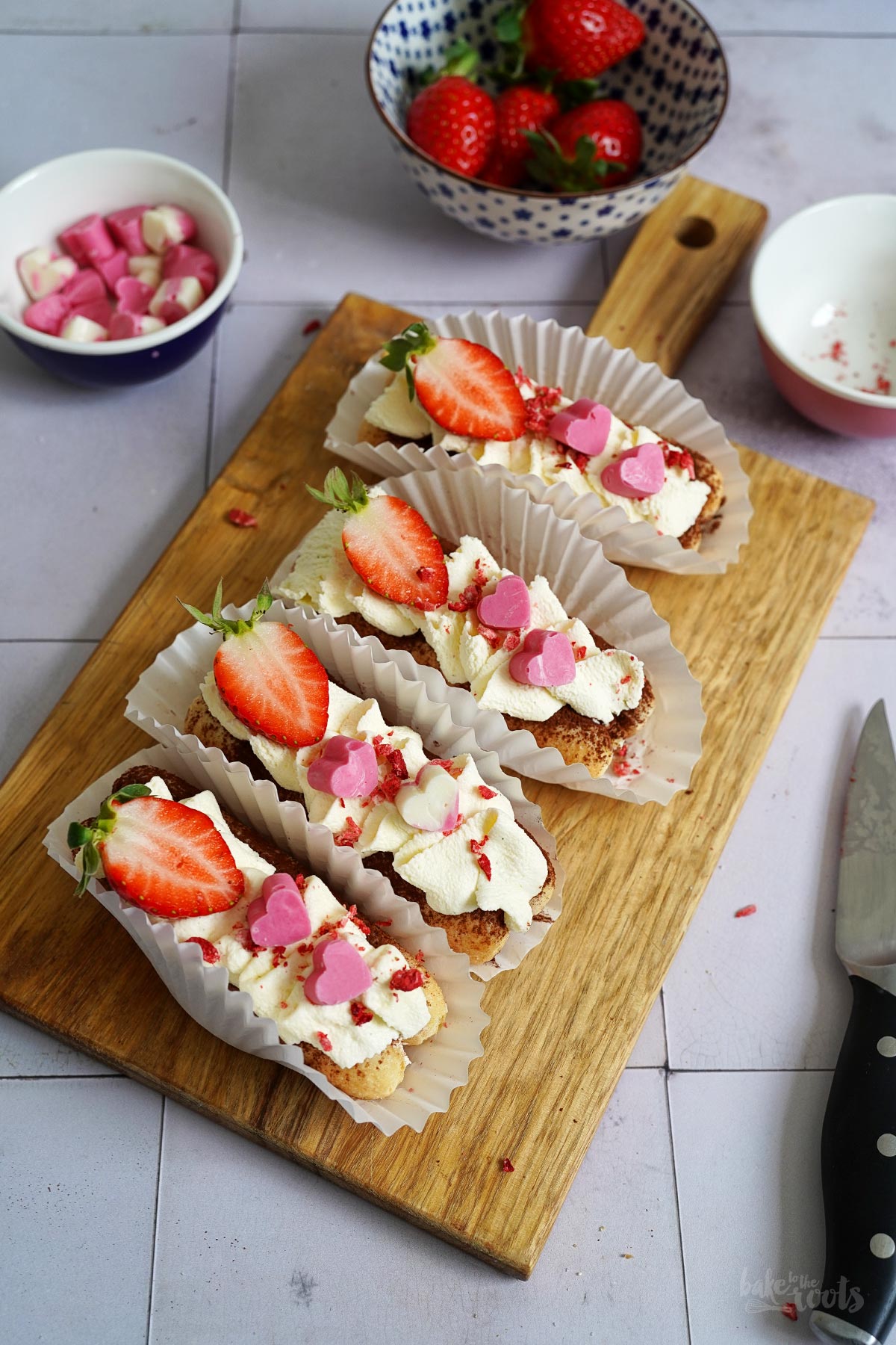 Mini Löffelbiskuit Tiramisu Törtchen | Bake to the roots