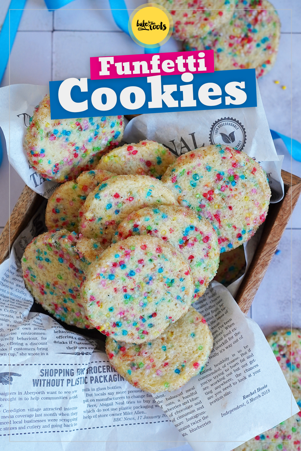 Funfetti Ice Box Cookies | Bake to the roots