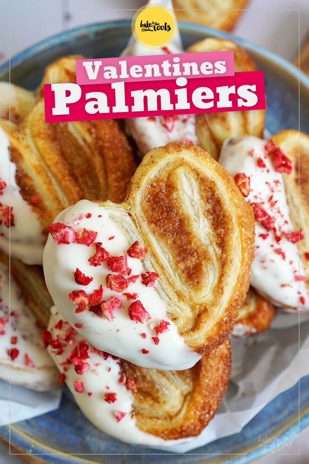 Blätterteig Herzen (Herzige Schweineohren) | Bake to the roots