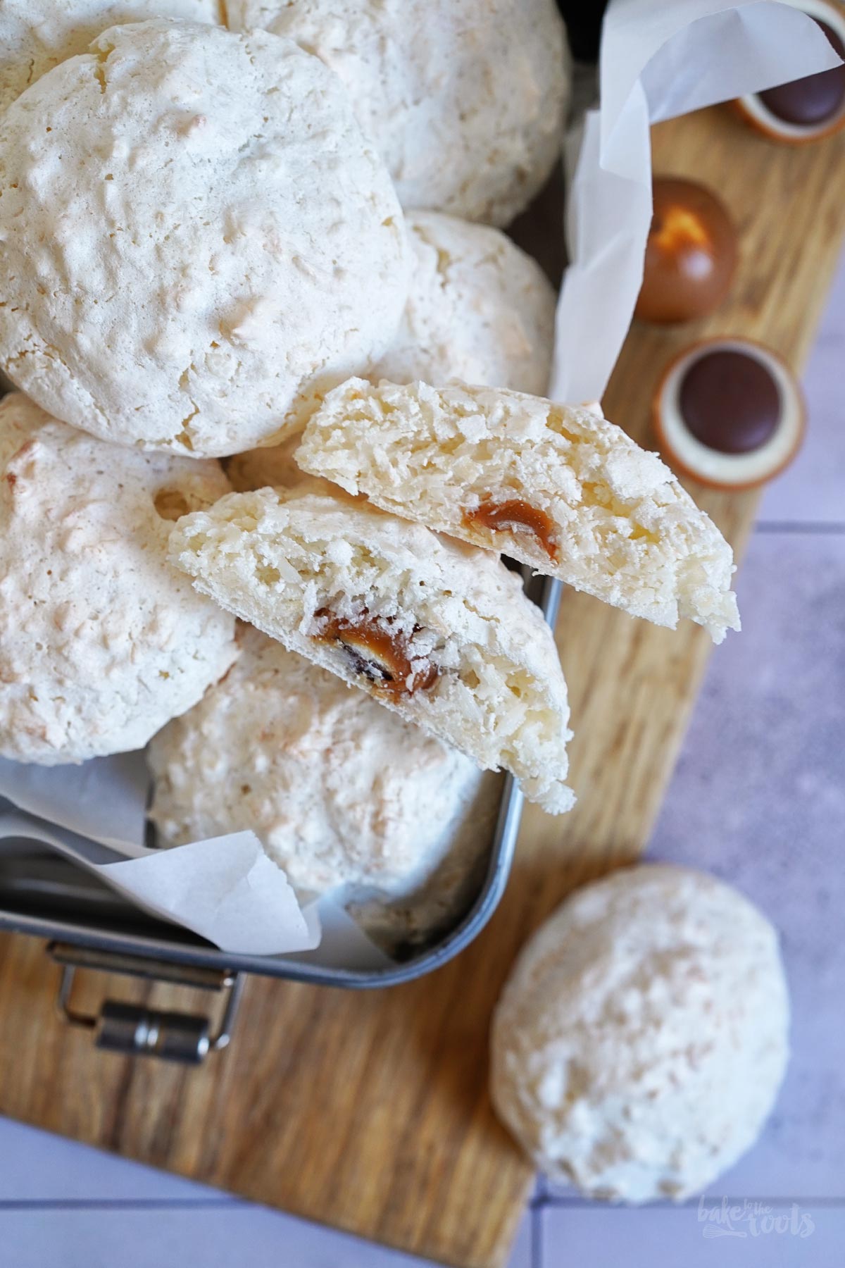Kokos Wölkchen mit Toffifee | Bake to the roots
