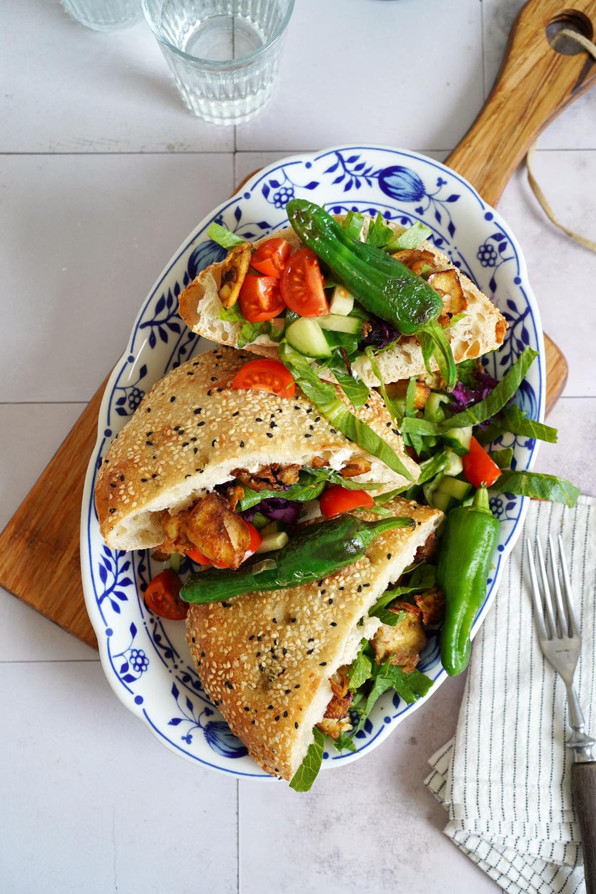 Veggie Döner mit Räucher Tofu | Bake to the roots