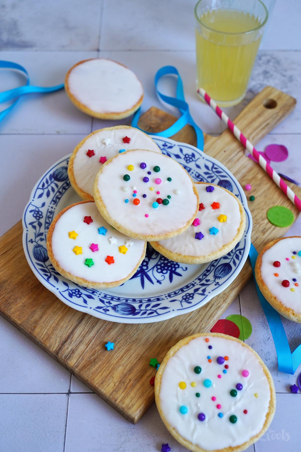 Bunte Amerikaner mit Zuckerglasur | Bake to the roots