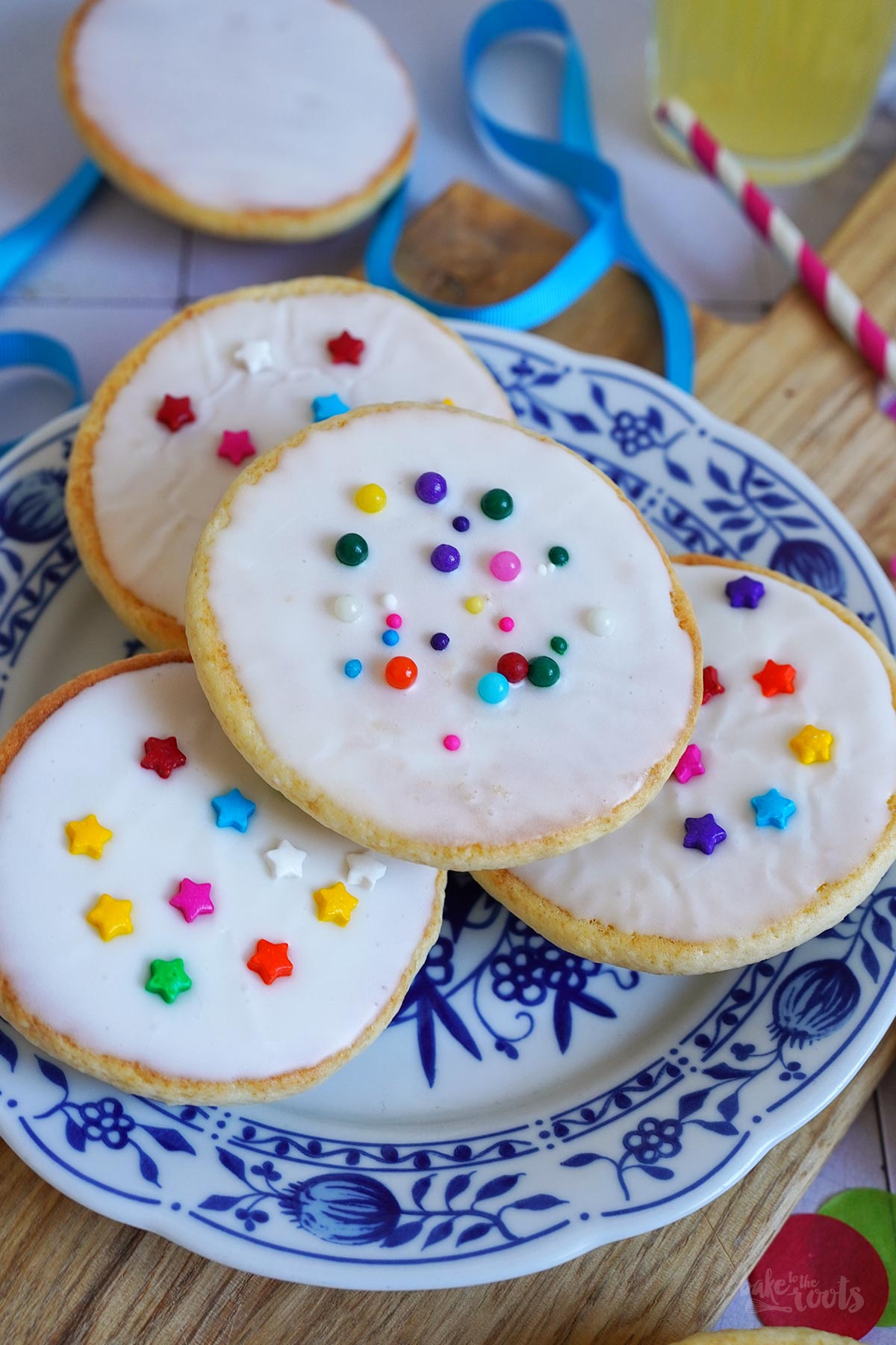 Bunte Amerikaner mit Zuckerglasur | Bake to the roots