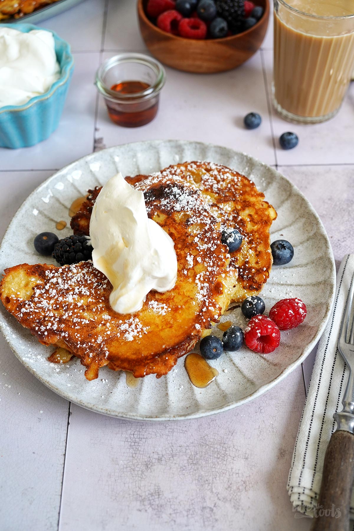 Easy Croissant French Toast | Bake to the roots