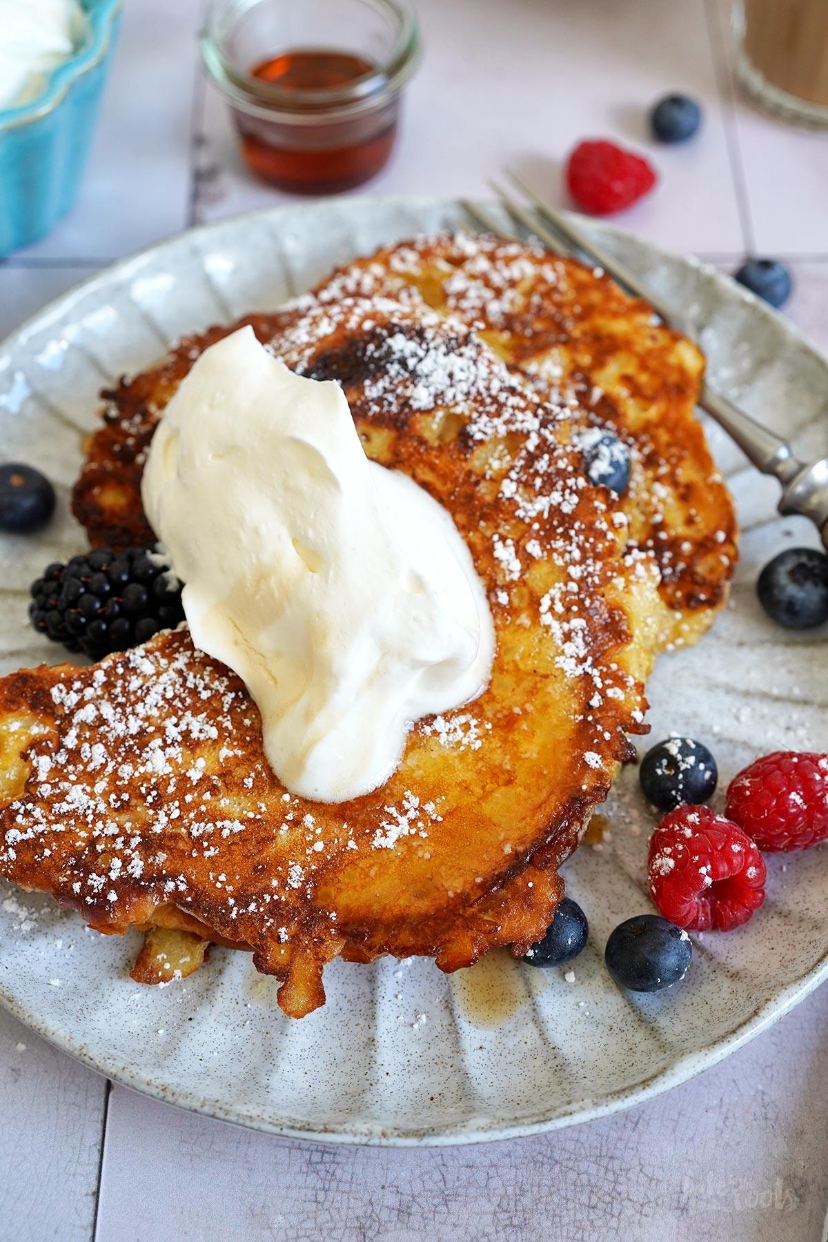 Easy Croissant French Toast | Bake to the roots