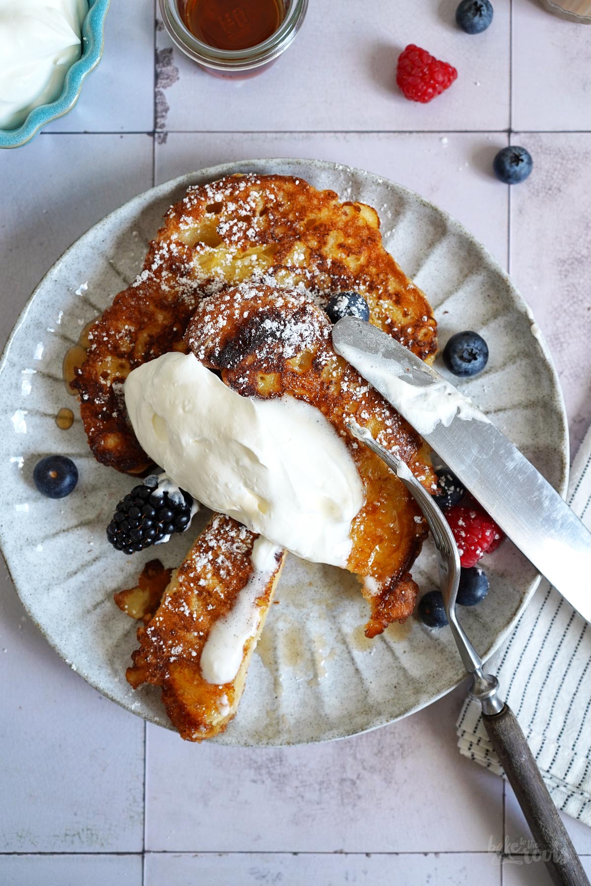 Easy Croissant French Toast | Bake to the roots